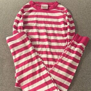 3/$15- Children's Pink & White Stripe Pajama Set - Cozy Long Sleeve Two-Piece